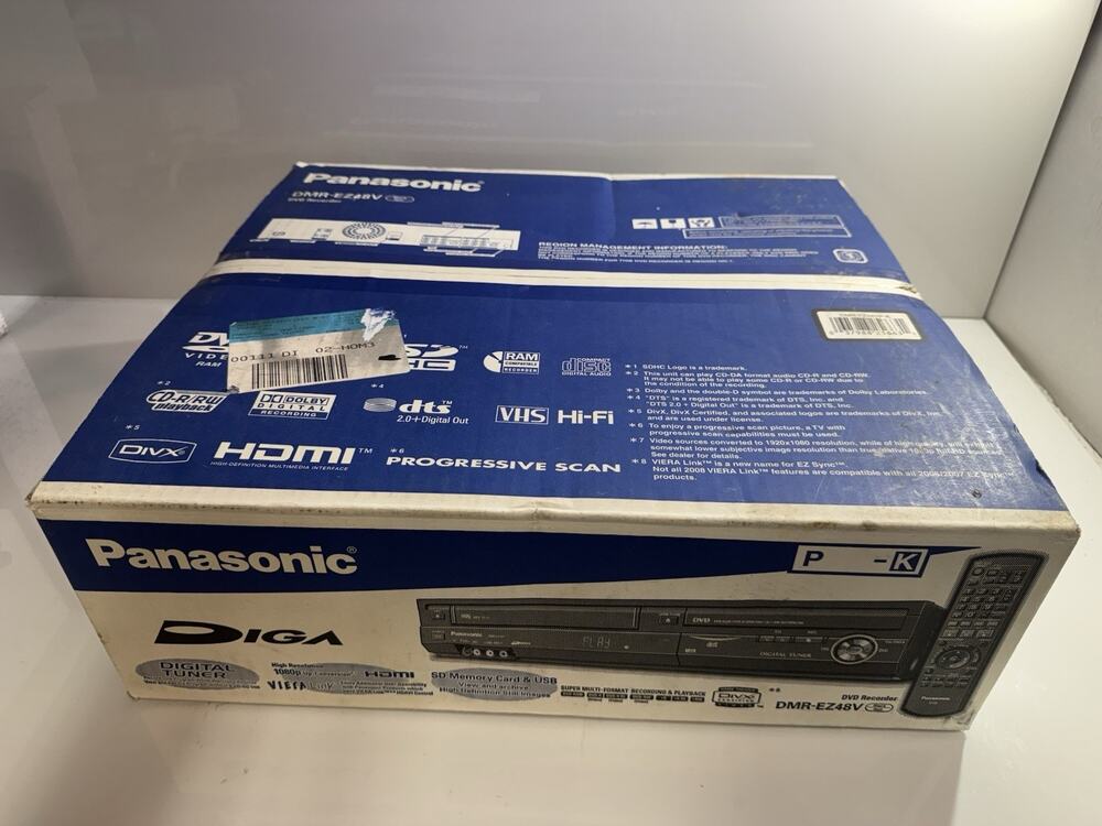 Panasonic DMR-EZ48V DVD/VCR Combo Recorder Player With Digital Tuner NEW